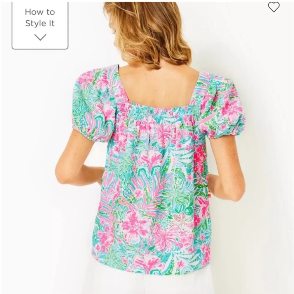 Lilly Pulitzer Keating Linen Top
